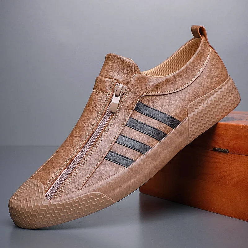 Chaussure mocassin homme camel