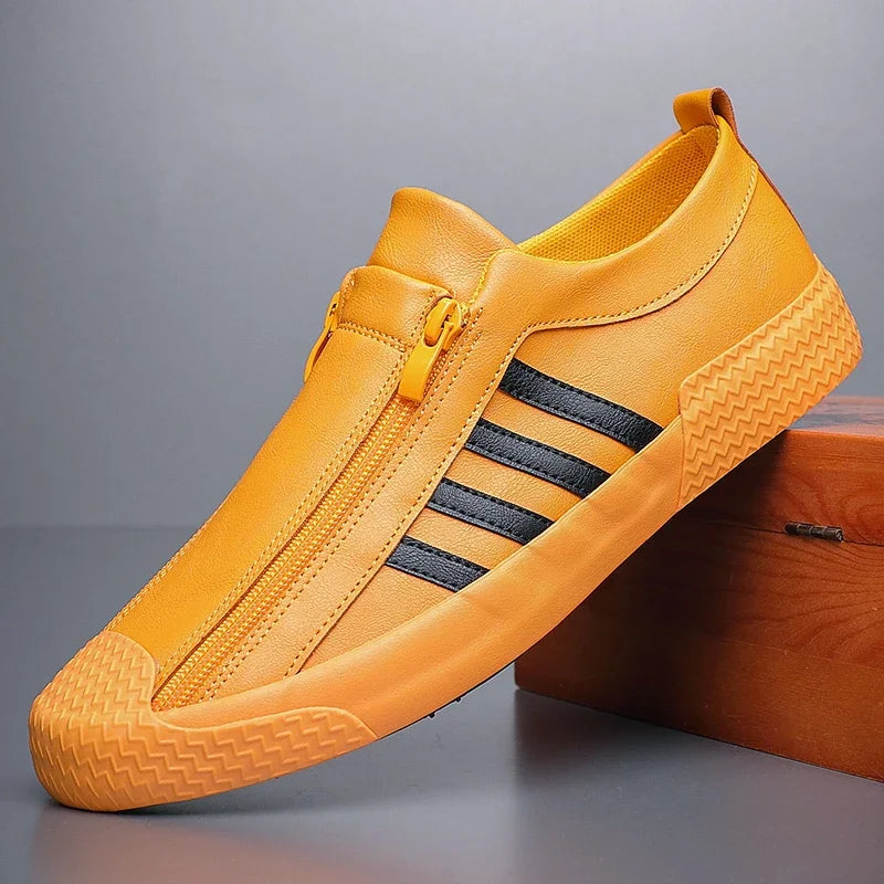 Chaussure mocassin homme jaune