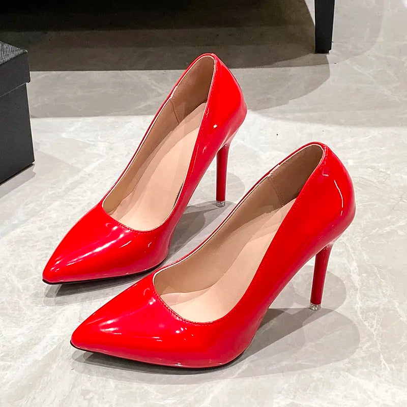 Escarpin mocassin rouge