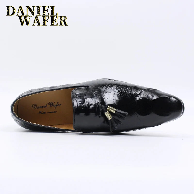 Mocassin à gland marron homme