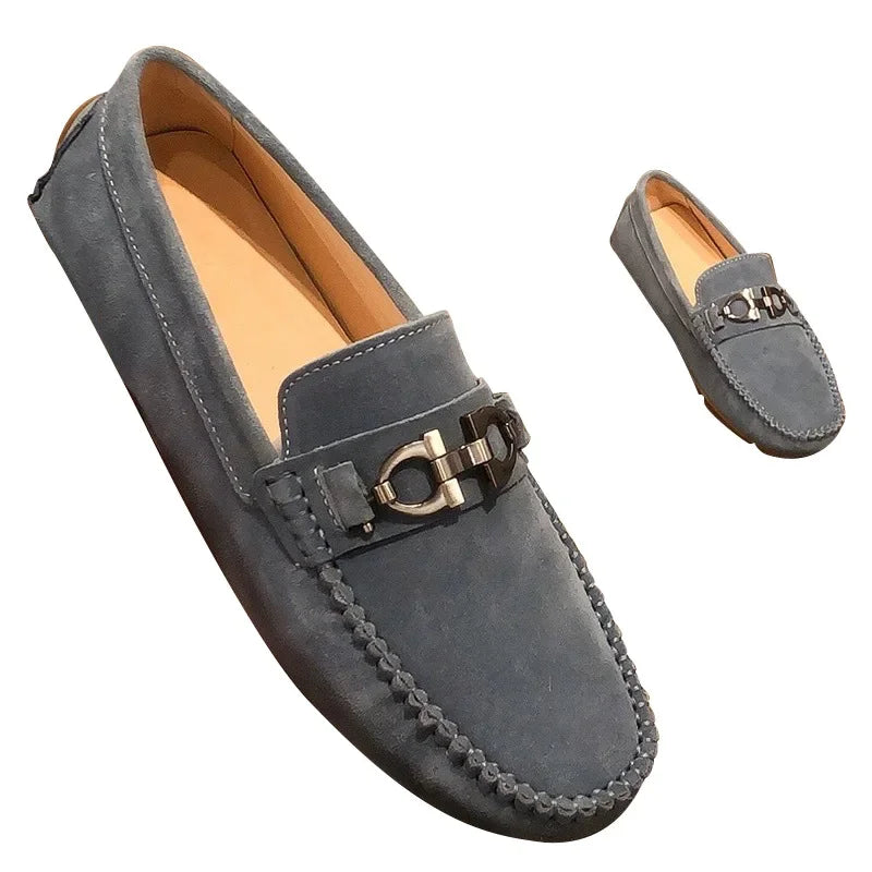 Mocassin à mors gris