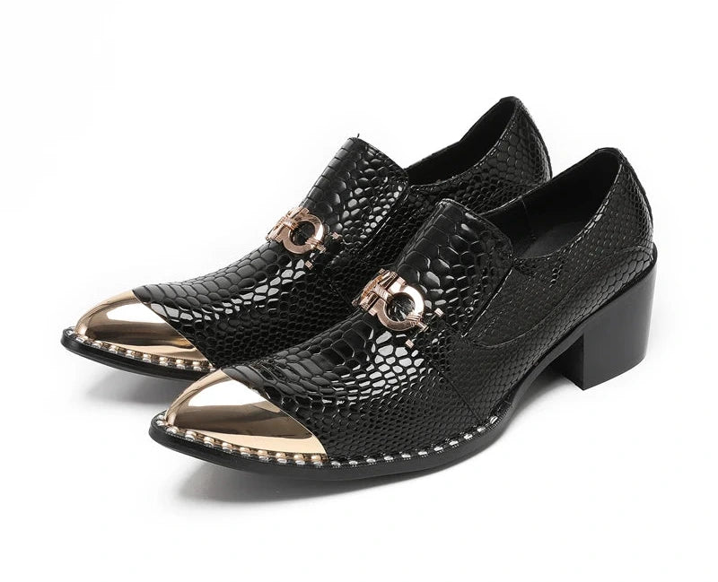 Mocassin à tête cuivré noir