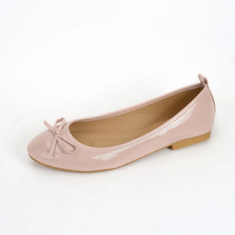 Mocassin ballerine femme rose
