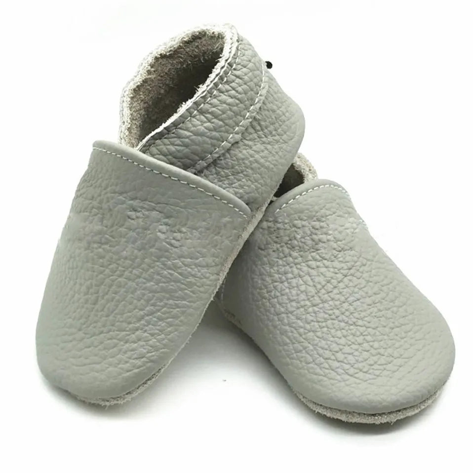 Mocassin bébé gris