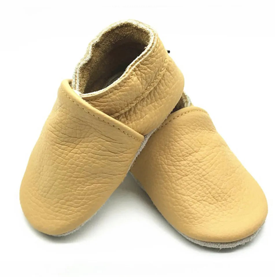 Mocassin bébé jaune