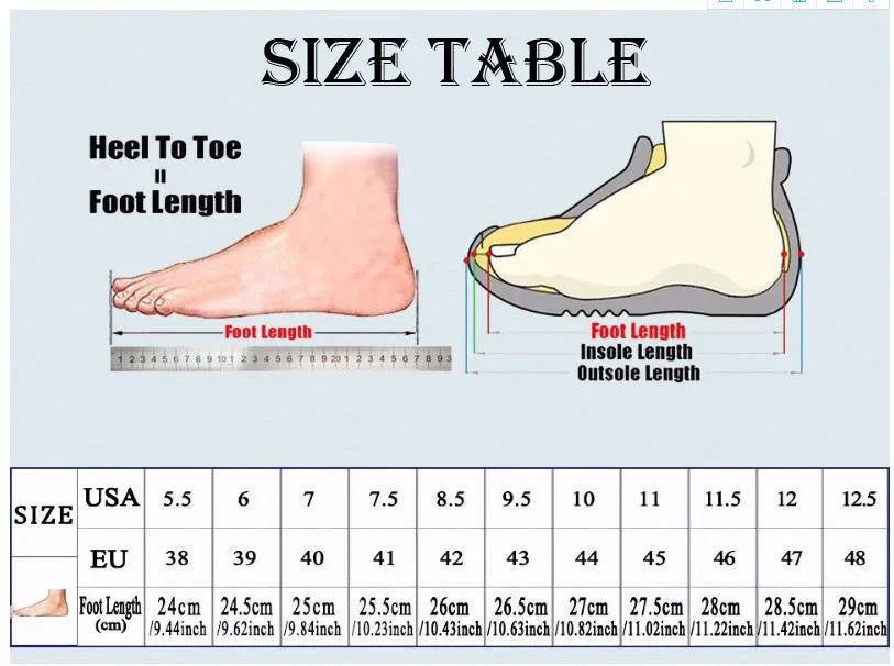 Pointure chaussure mocassin homme