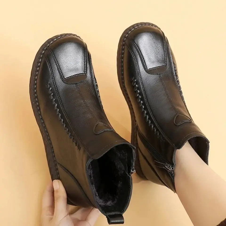 Botte mocassin femme