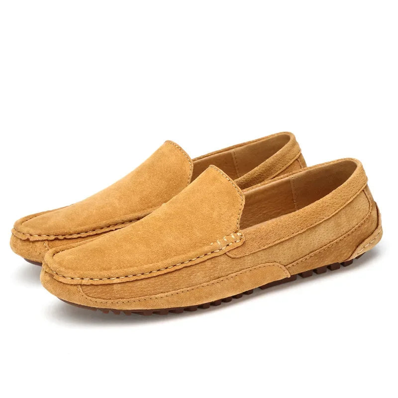 Mocassin beige clair homme