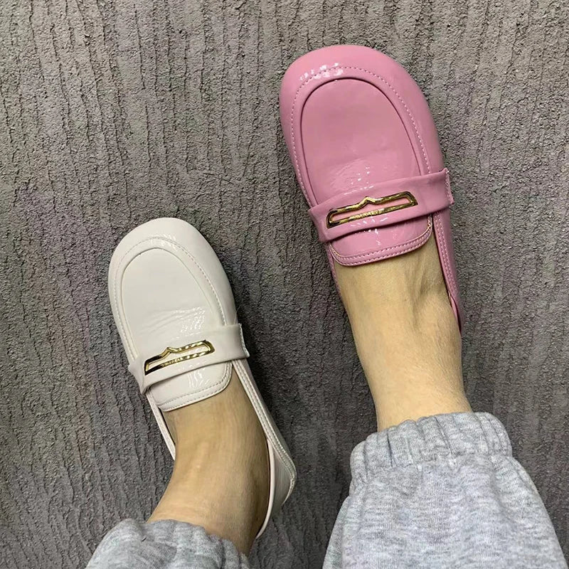 Mocassin à bout rond femme