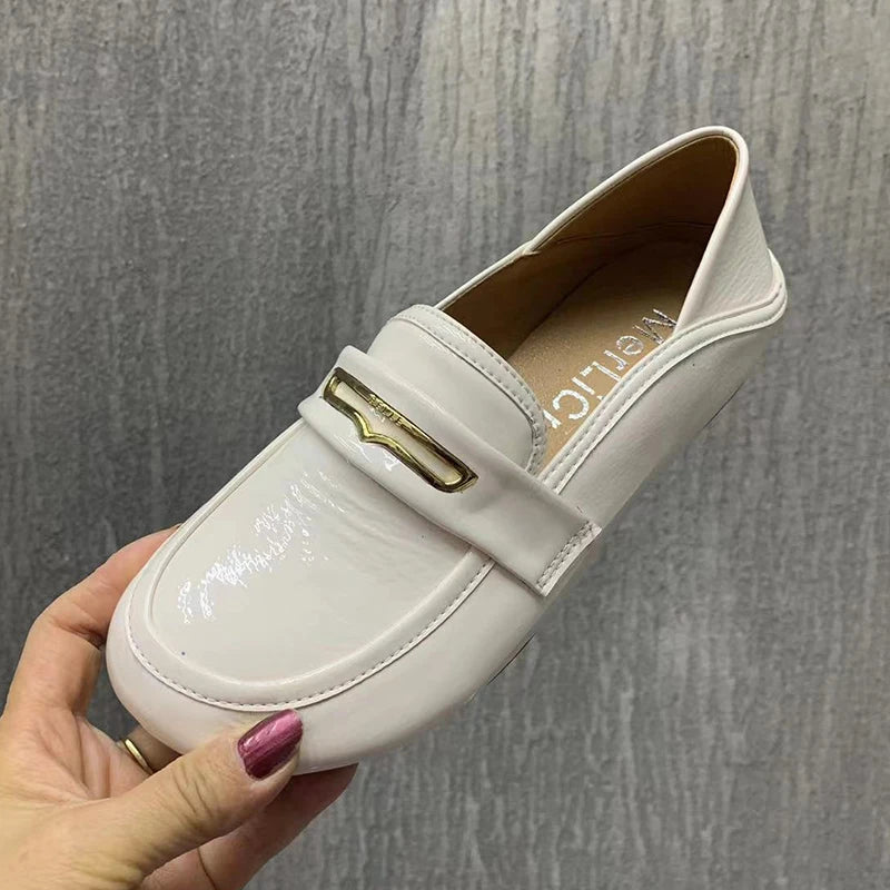 Mocassin à bout rond femme