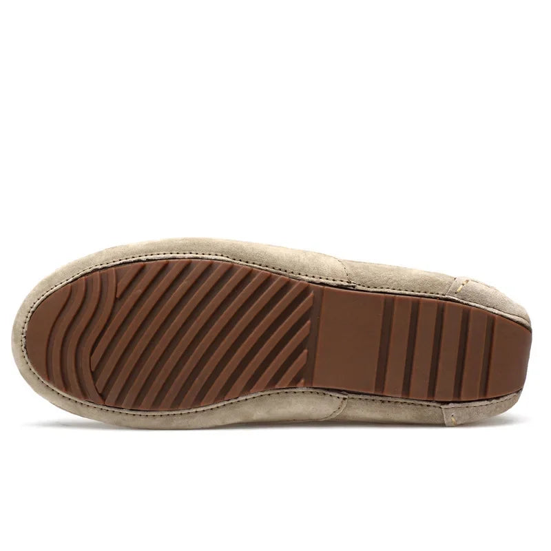Mocassin beige clair homme