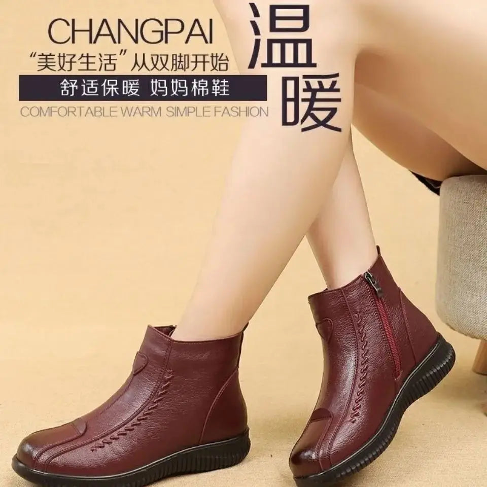 Botte mocassin femme