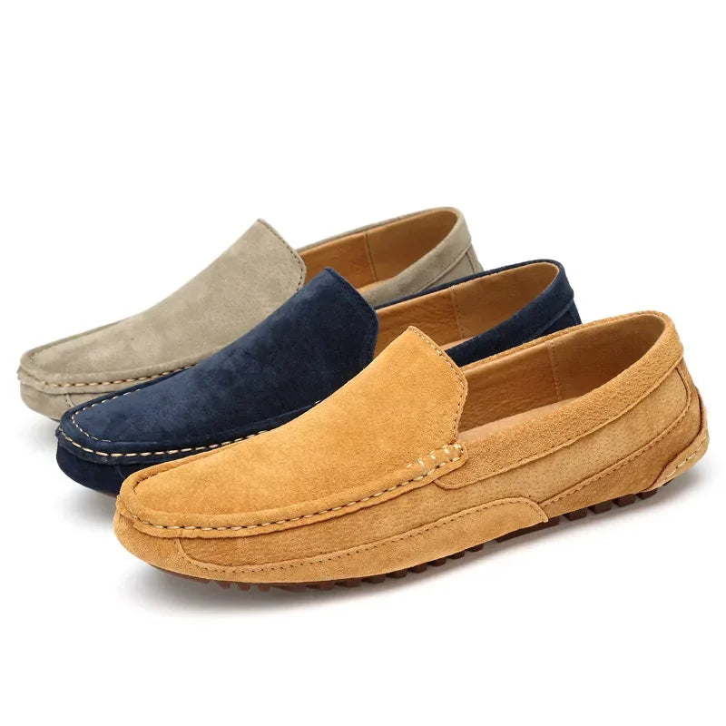 Mocassin beige clair homme