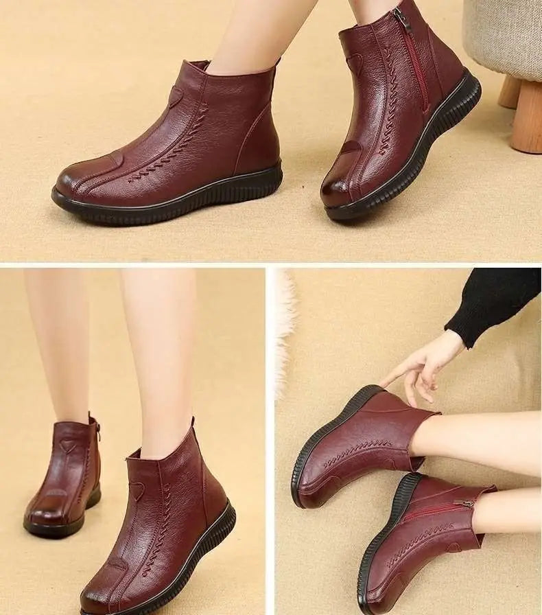 Botte mocassin femme