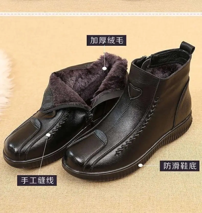 Botte mocassin femme