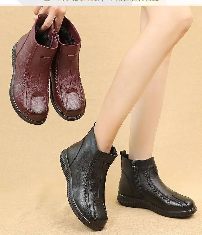 Botte mocassin femme