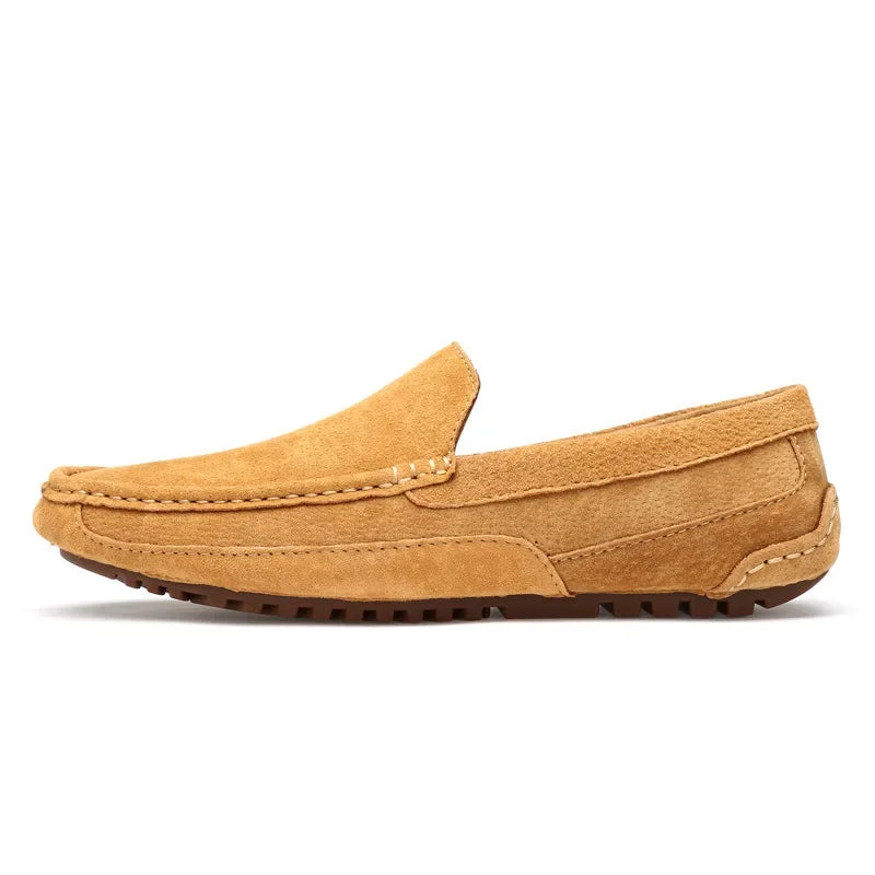 Mocassin beige clair homme