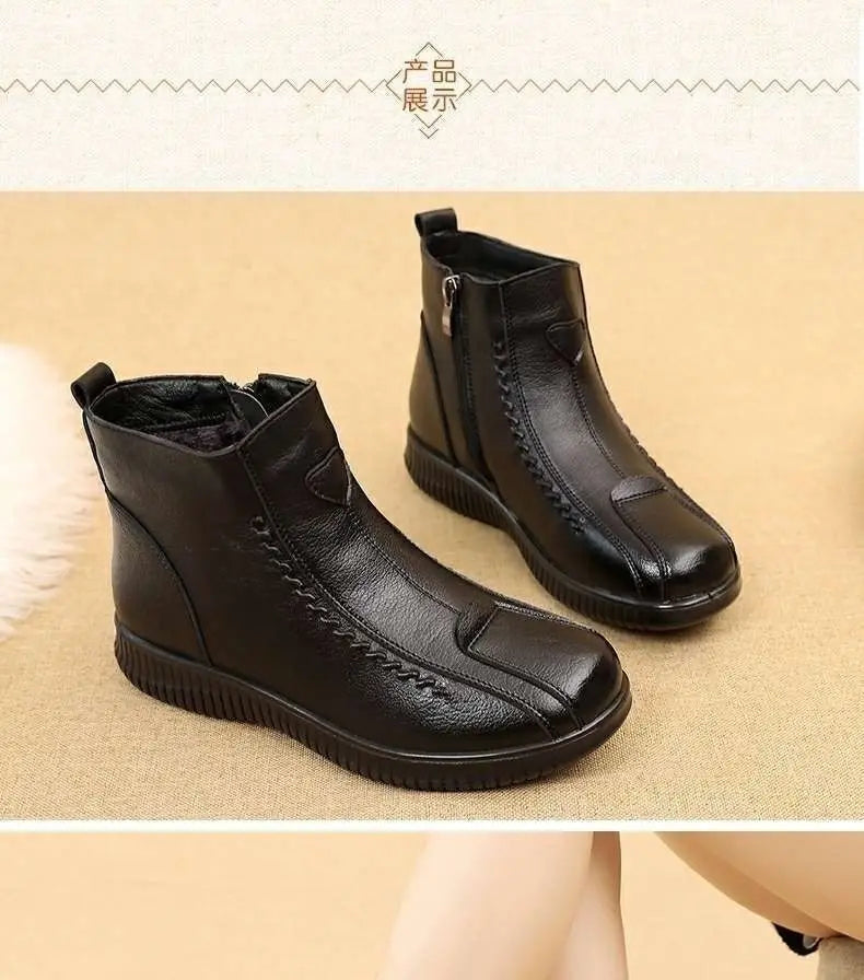 Botte mocassin femme