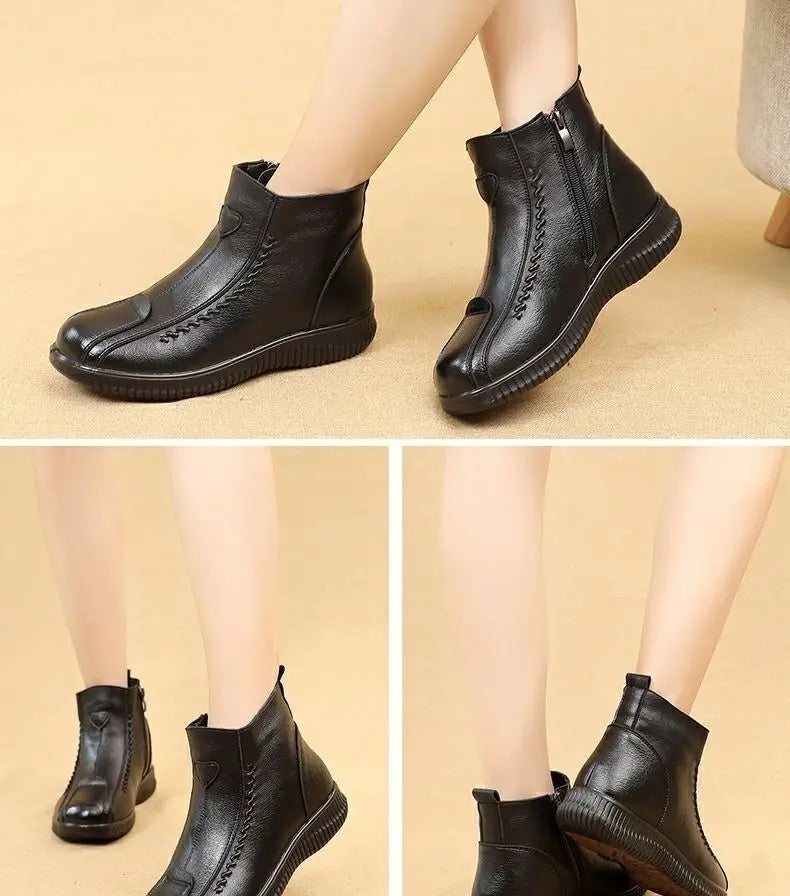 Botte mocassin femme