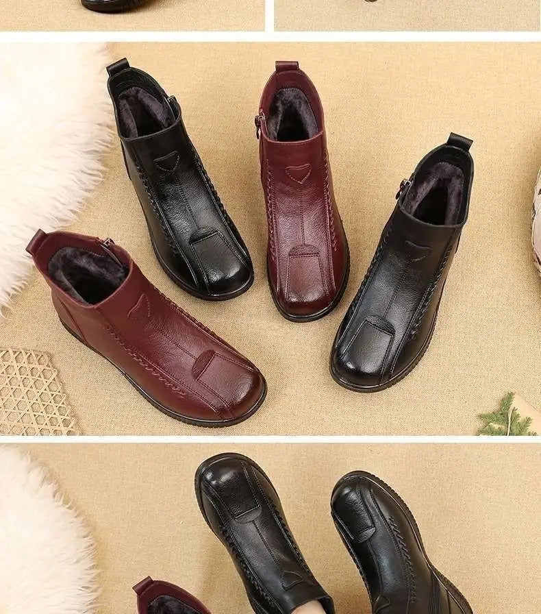 Botte mocassin femme