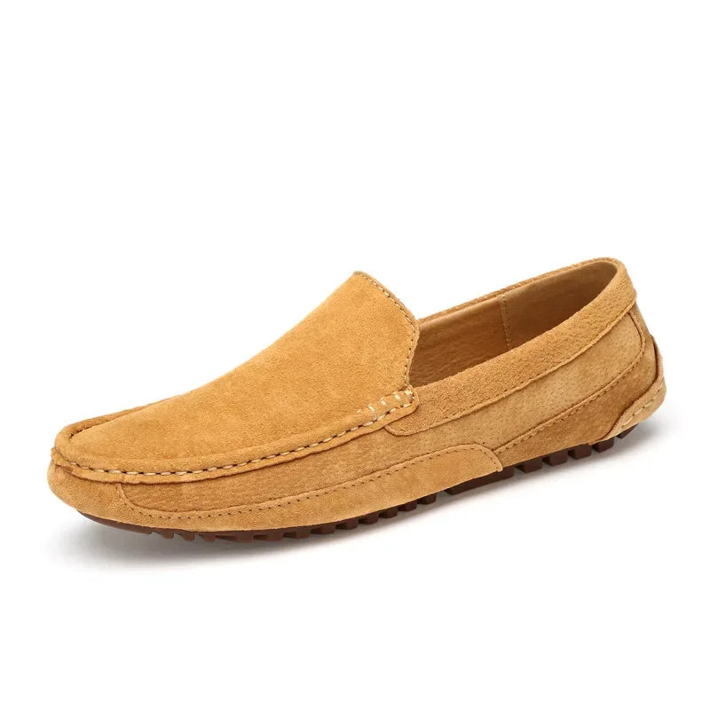 Mocassin beige clair homme