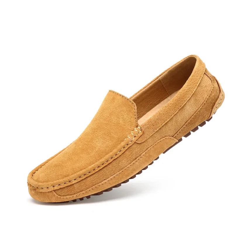Mocassin beige clair homme