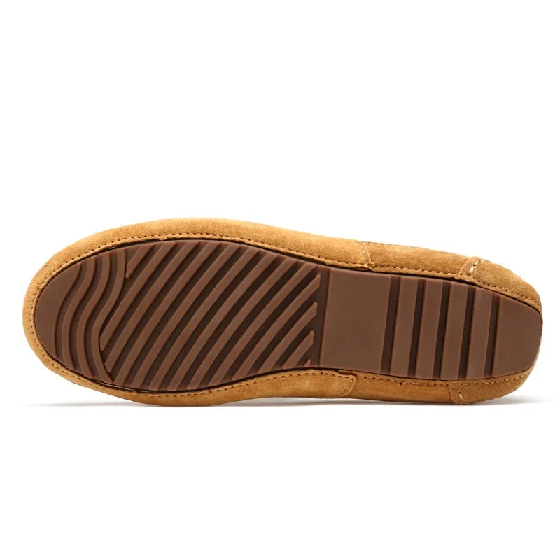 Mocassin beige clair homme