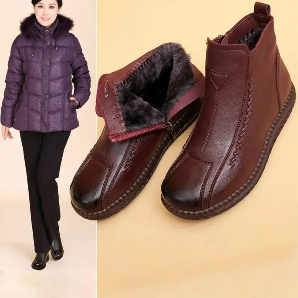 Botte mocassin femme