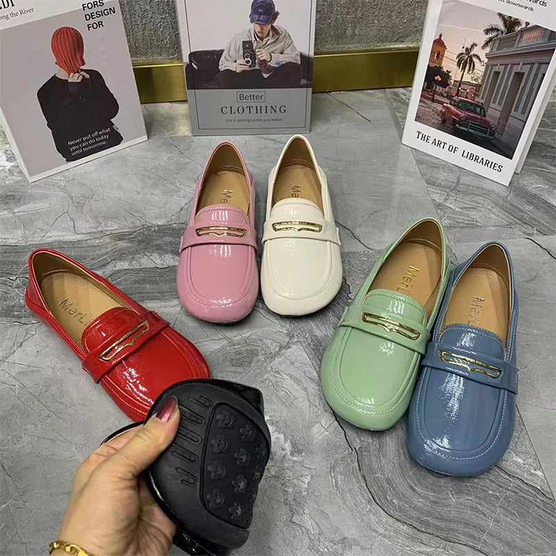 Mocassin à bout rond femme
