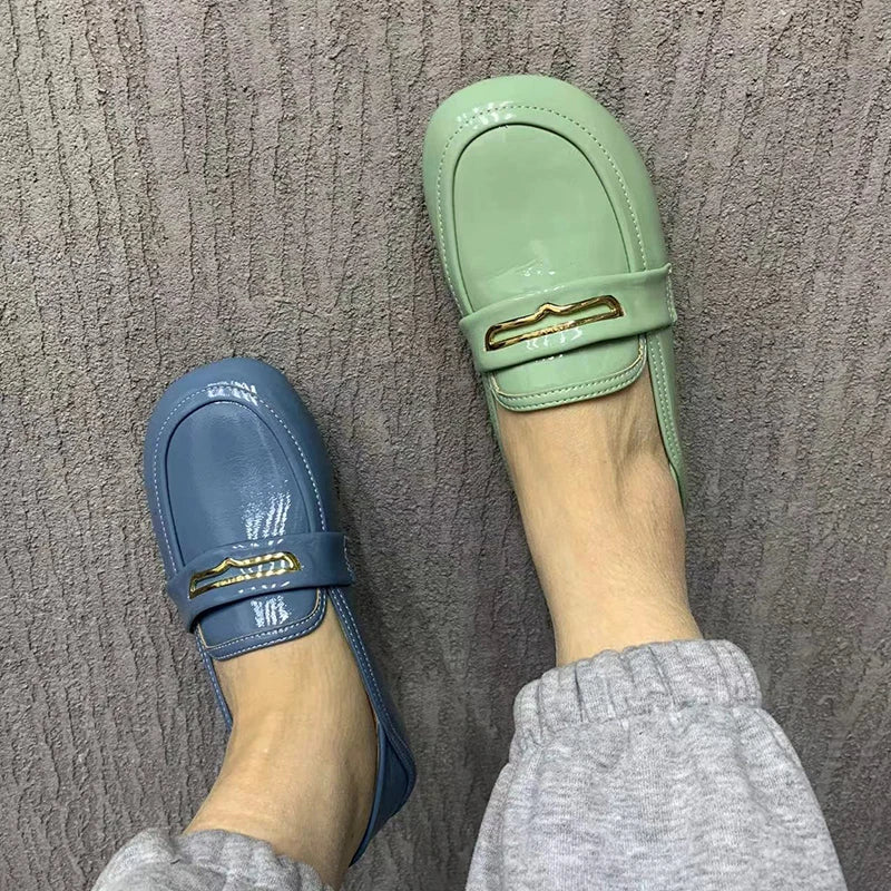 Mocassin à bout rond femme