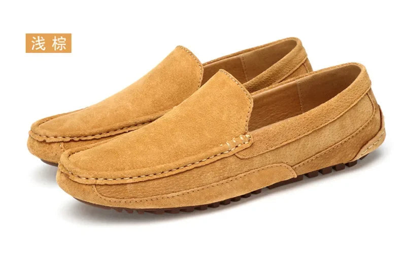 Mocassin beige clair homme
