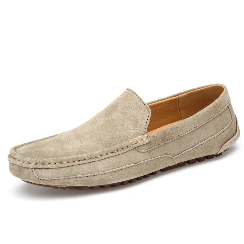 Mocassin beige clair homme