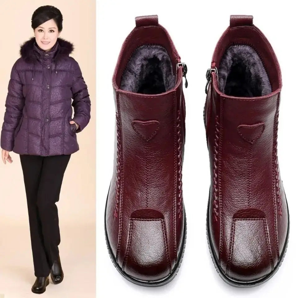 Botte mocassin femme