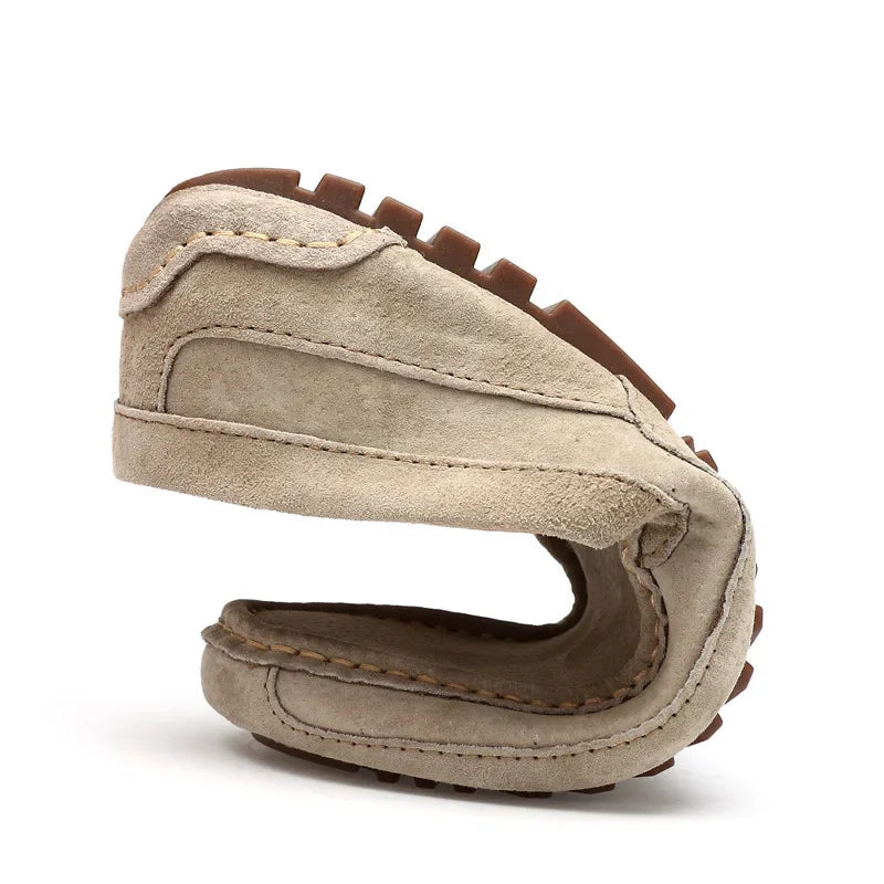 Mocassin beige clair homme