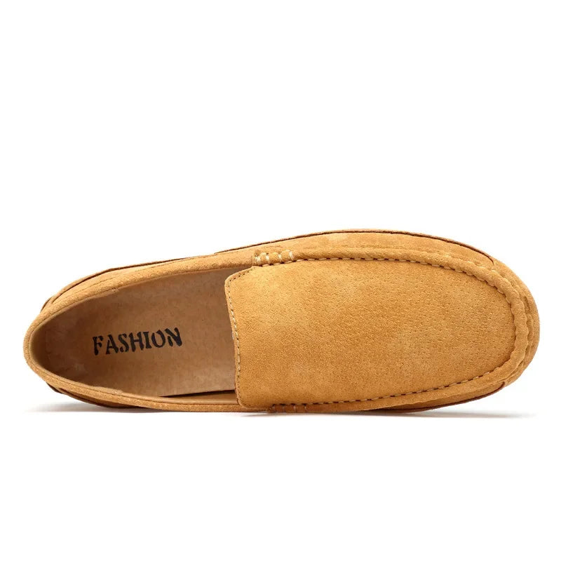 Mocassin beige clair homme