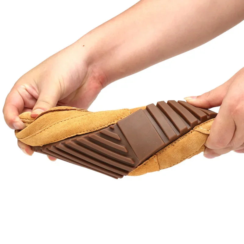 Mocassin beige clair homme