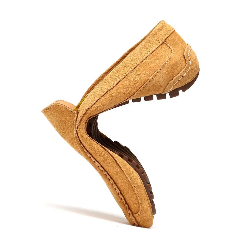 Mocassin beige clair homme